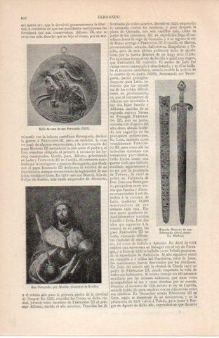 LAMINA V38681: San Fernando por Murillo y Espada llamada de san Fernando