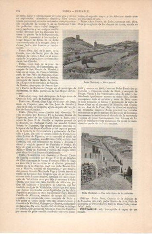 LAMINA V38672: Vista y calle tipica de Feria, Badajoz