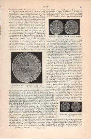 LAMINA V38666: Sello y moneda de Felipe II