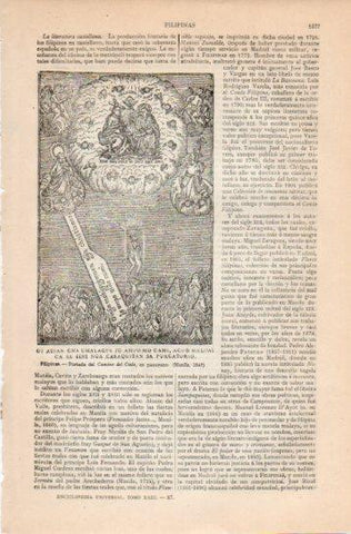 LAMINA V38717: Portada del Camino del Cielo en panayano, Filipinas