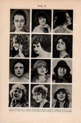 LAMINA V38713: Film II actrices varias