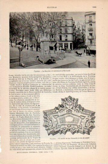 LAMINA V38709: La Rambla y monumento a Monturiol en Figueras
