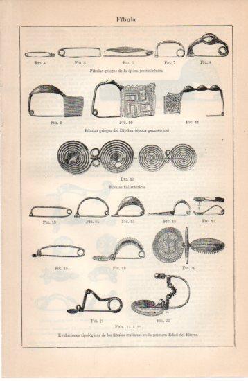 LAMINA V38701: Evolucion de las fibulas italianas en la primera Edad del Hierro
