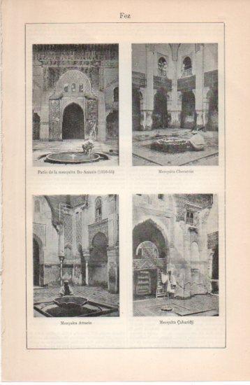 LAMINA V38699: Mezquitas Cherattin, Attarin y Caharidji en Fez
