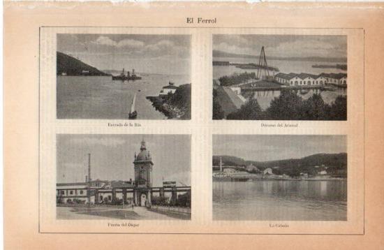 LAMINA V38695: Vistas de El Ferrol
