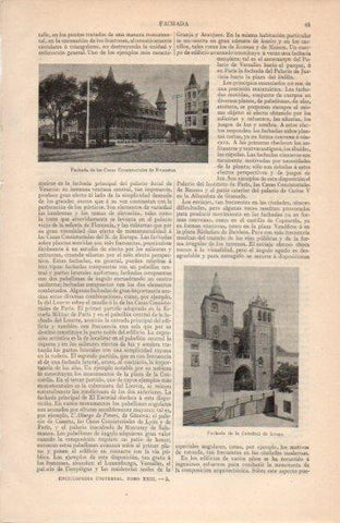 LAMINA V38622: Fachada de la Catedral de Evora