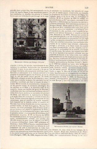 LAMINA V38613: Monumentos a Moltke en Berlin y Colonia