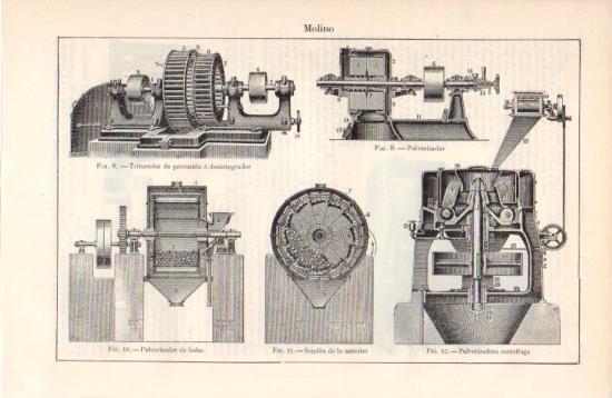 LAMINA V38605: Pulverizadora de un molino