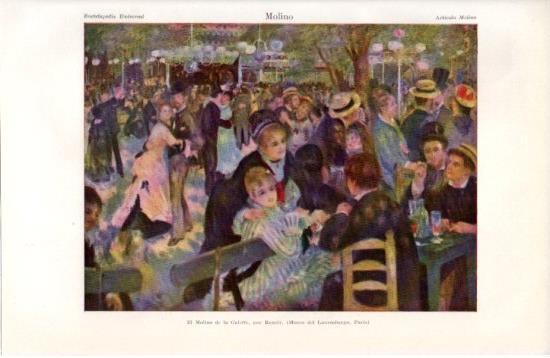 LAMINA V38602: El Molino de la Galette por Renoir