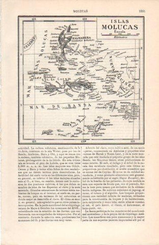 LAMINA V38614: Mapa de las Islas Molucas
