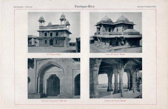 LAMINA V38648: Vistas de Fatehpur Sikri, India