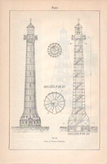 LAMINA V38643: Faro de Nueva Caledonia