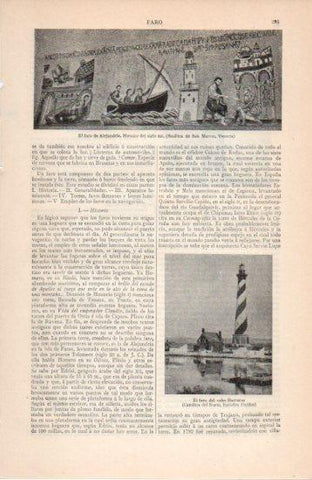 LAMINA V38638: Faro del cabo Hatteras en Estados Unidos