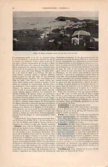 LAMINA V38634: Bahia de Horta en la isla de Faial, Portugal
