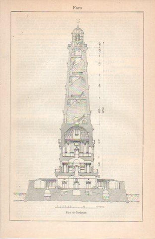 LAMINA V38644: Faro de Cordouan