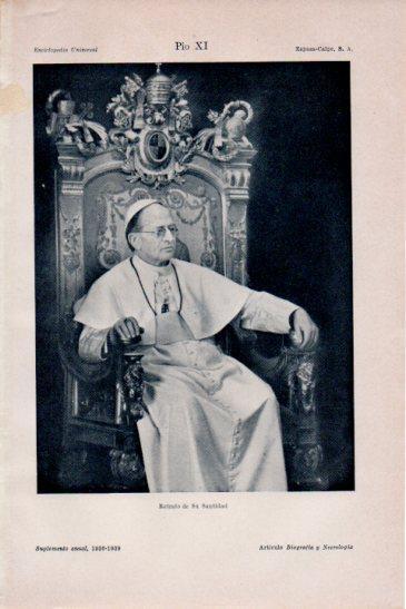 LAMINA V38837: Retrato de Pio Xi