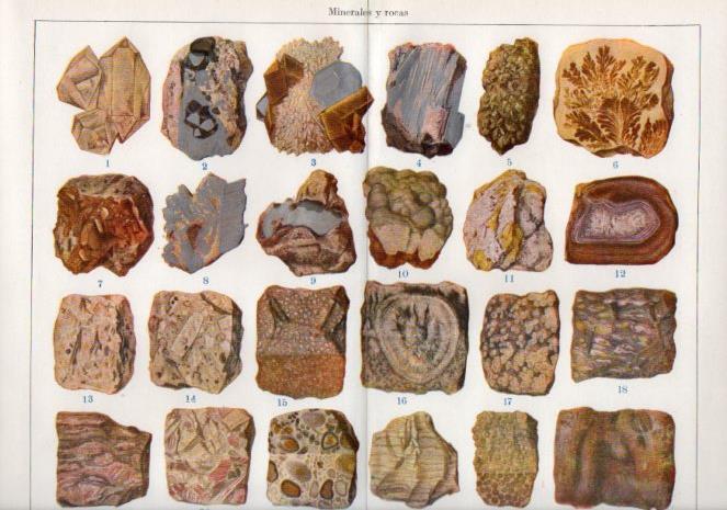 LAMINA V38826: Minerales y rocas