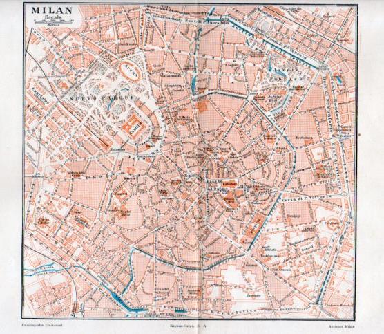 LAMINA V38821: Plano de Milan