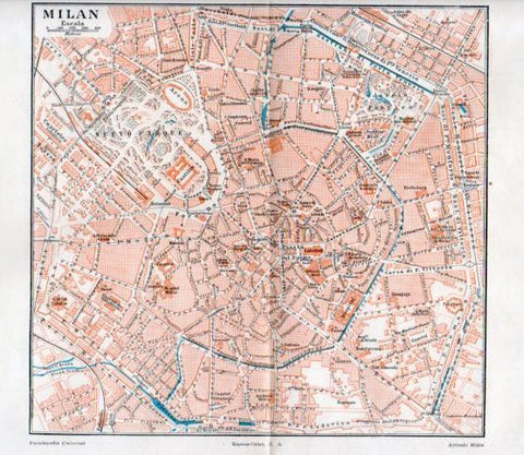 LAMINA V38821: Plano de Milan