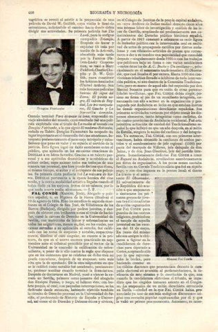 LAMINA V38818: Douglas Fairbanks y Manuel Fal Conde