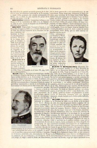 LAMINA V38816: Fernando Brunot, Perla Buck y Hugo Brusati