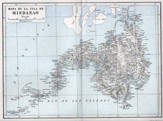 LAMINA V38825: Mapa de la isla de Mindanao