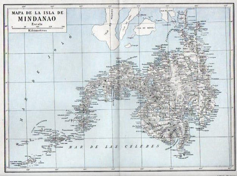 LAMINA V38825: Mapa de la isla de Mindanao
