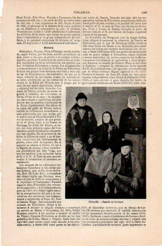 LAMINA V38745: Familia de labriegos de Finlandia