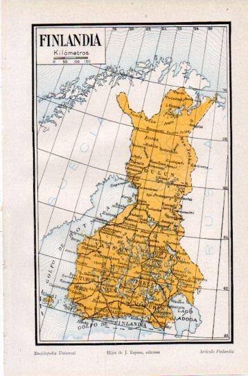 LAMINA V38735: Mapa de Finlandia