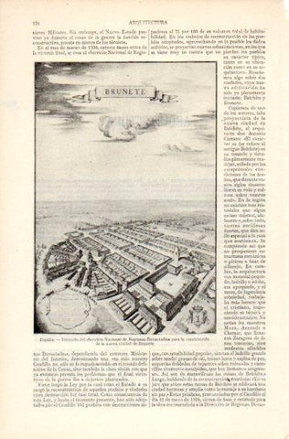 LAMINA V38777: Proyecto para la construccion de la nueva ciudad de Brunete