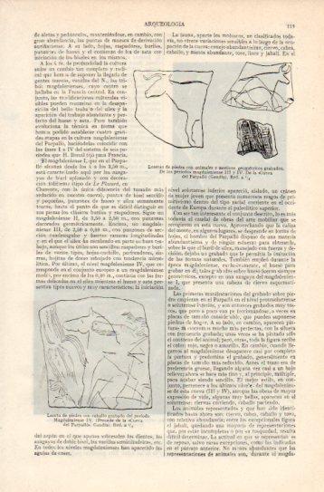 LAMINA V38770: Losetas de piedra con animales, Cueva del Parpallo