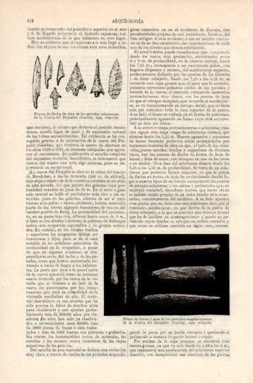 LAMINA V38769: Piezas de hueso perido magdaleniense, Cueva del Parpallo