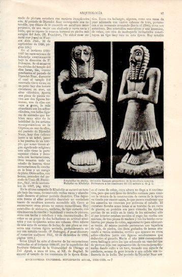 LAMINA V38765: Estatuillas sumerias halladas en Khafadje