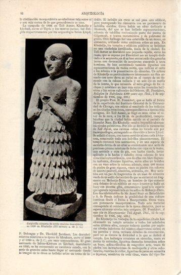 LAMINA V38764: Estatuilla sumeria hallada en Khafadje