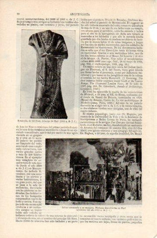 LAMINA V38760: Estatuilla de Idi Ilum principe de Mari