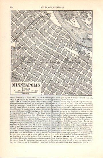 LAMINA V38446: Plano de Minneapolis