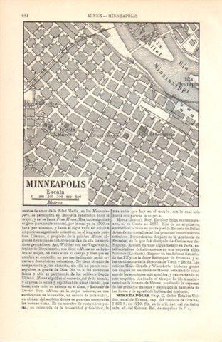 LAMINA V38446: Plano de Minneapolis