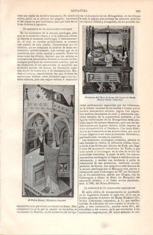 LAMINA V38440: El Padre Eterno miniatura francesa