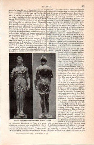 LAMINA V38430: Estatua de Minerva, Museo de Poitiers
