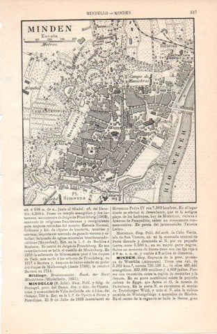 LAMINA V38425: Plano de Minden