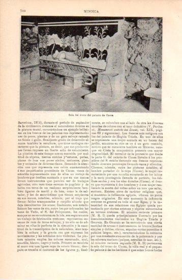 LAMINA V38450: Sala del trono del palacio de Cnosa