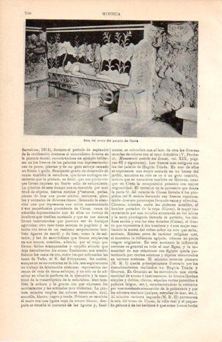 LAMINA V38450: Sala del trono del palacio de Cnosa