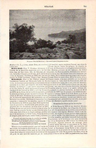 LAMINA V38476: La costa brava de Miramar, Mallorca