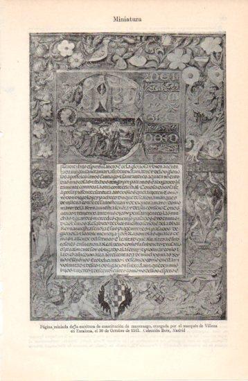 LAMINA V38470: Pagina escritura constitucion de mayorazgo por el marques de Villena