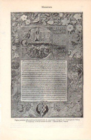 LAMINA V38470: Pagina escritura constitucion de mayorazgo por el marques de Villena