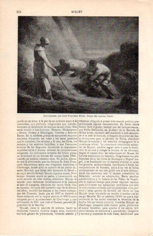 LAMINA V38419: Gavilladores por Juan Francisco Millet