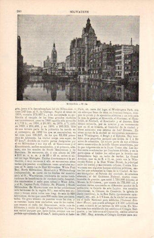 LAMINA V38390: El rio en Milwaukee