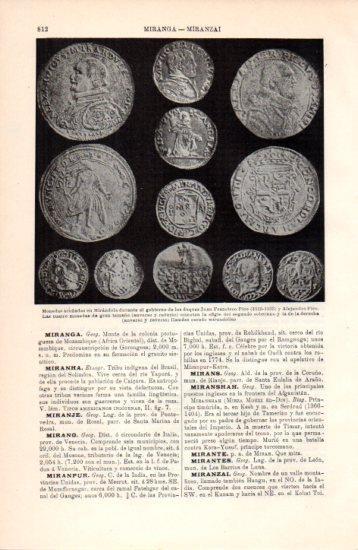 LAMINA V38479: Monedas acuñadas en Mirandola