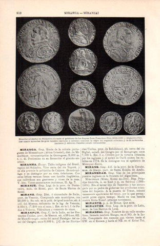LAMINA V38479: Monedas acuñadas en Mirandola