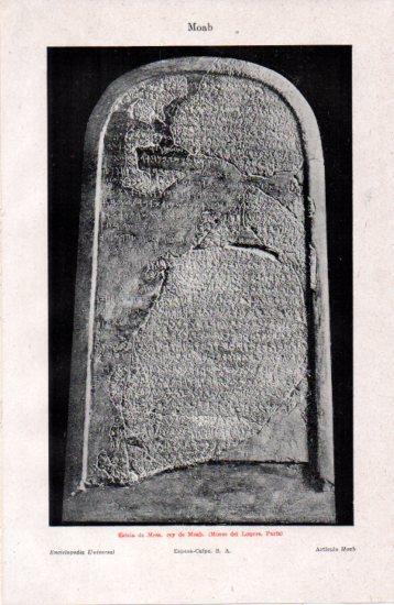 LAMINA V38548: Estela de Mesa, rey de Moab
